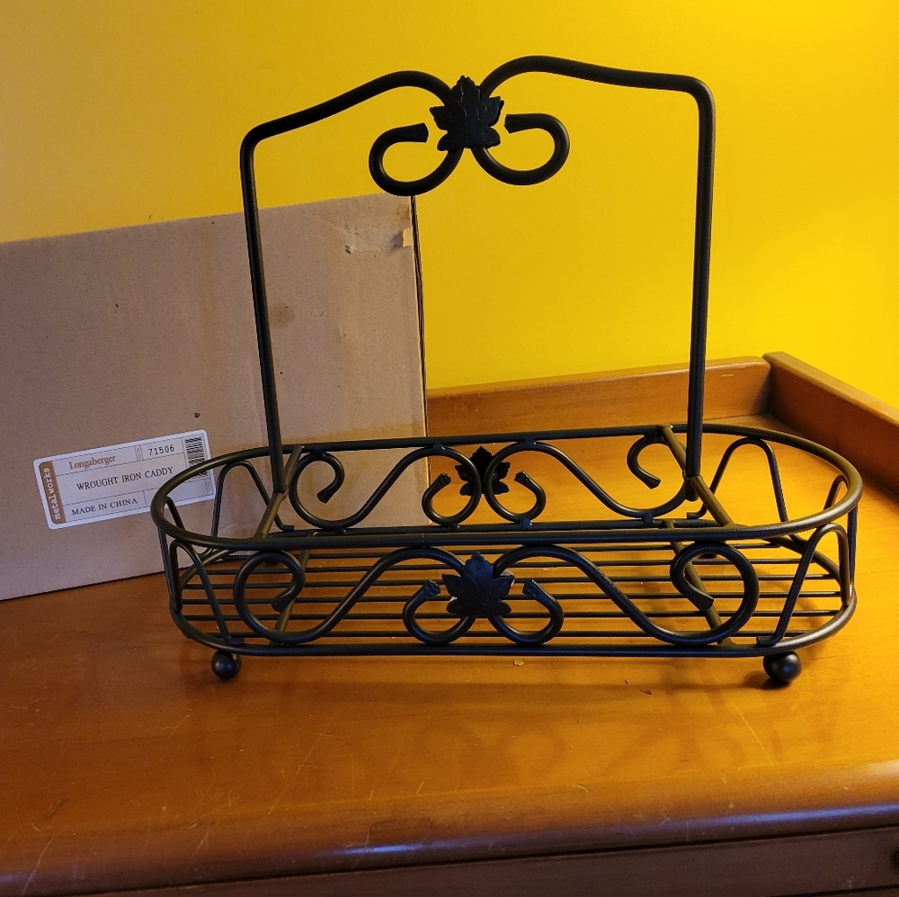 Longaberger Wrought Iron Caddy